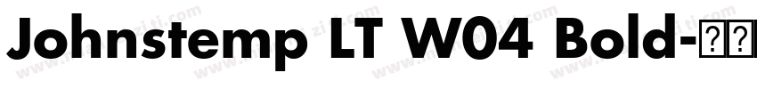 Johnstemp LT W04 Bold字体转换